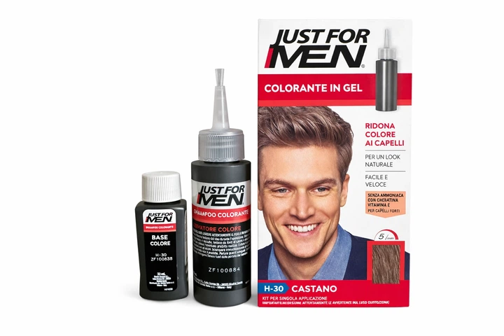 Фарба для волосся для чоловіків Just For Men H-30 каштановий (480967) - Фото 1 Фарба для волосся для чоловіків Just For Men H-30 каштановий (480967) - изображение 1