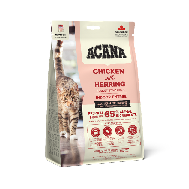 Сухой корм для кошек с мясом кролика, индейки и курицы ACANA Indoor Entree Cat 1.8 кг ( a71450 ) - изображение 3