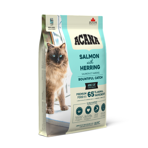 Сухой корм для кошек с лососем, форелью, селедкой ACANA Bountiful Catch Cat 4.5 кг (a71444) - изображение 3