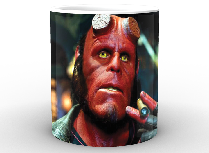 Кружка чашка Gee! біла Хеллбой Hellboy з сигарою HL.02.006 - Фото 2 Кружка чашка Gee! біла Хеллбой Hellboy з сигарою HL.02.006 - зображення 2