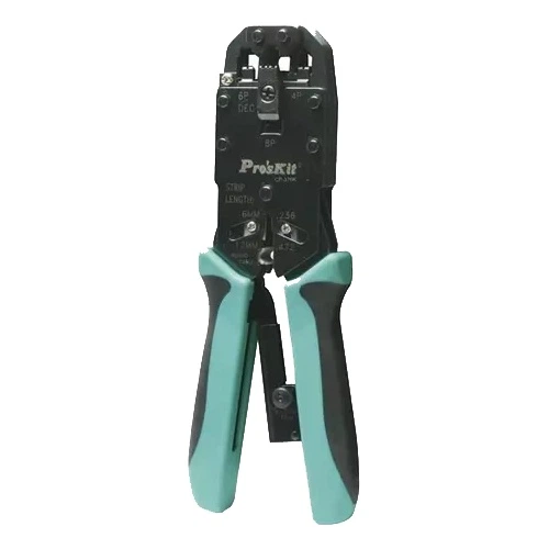 Кримпер для обтиску кабелів Pro'sKit CP-376K для RJ45 RJ 11-12 під роз'єм Western Чорний - Фото 1 Кримпер для обтиску кабелів Pro'sKit CP-376K для RJ45 RJ 11-12 під роз'єм Western Чорний - зображення 1