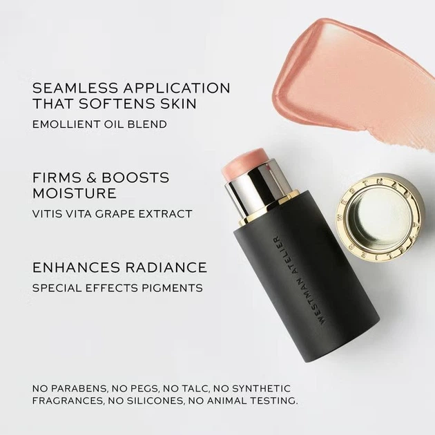 Хайлайтер Westman Atelier Lit Up Highlight Stick travel size - Nectar, 2.5g - изображение 7