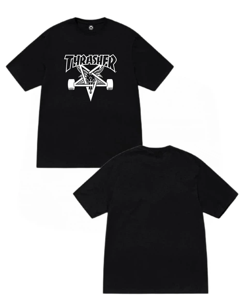 Чорна Футболка LOYS Thrasher Pentagram унісекс Трешер Трешер Пентаграма L - Фото 1 Чорна Футболка LOYS Thrasher Pentagram унісекс Трешер Трешер Пентаграма L - изображение 1