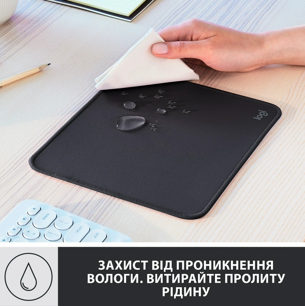 Килимок для миші Logitech Studio Series графітовий (956-000049) (6794330) - Фото 4 Килимок для миші Logitech Studio Series графітовий (956-000049) (6794330) - зображення 4
