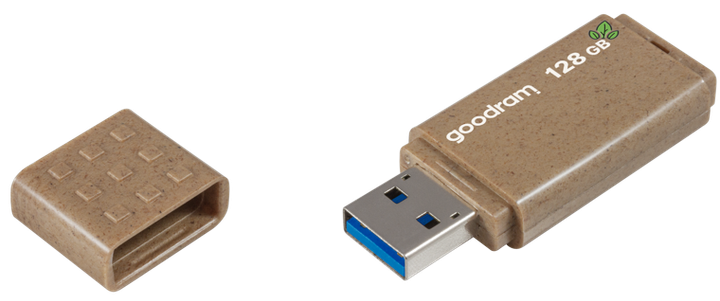 Flash Drive Goodram UME3 128GB USB 3.0 Eco Friendly (UME3-1280EFR11) (6820917) - Фото 2 Flash Drive Goodram UME3 128GB USB 3.0 Eco Friendly (UME3-1280EFR11) (6820917) - зображення 2