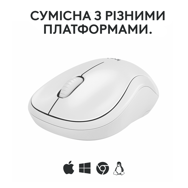 Миша Logitech M240 Silent bluetooth Off білий (6878947) - зображення 6