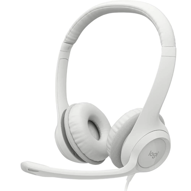 Гарнітура Logitech USB H390 (981-001286) білий (6857749) - Фото 2 Гарнітура Logitech USB H390 (981-001286) білий (6857749) - зображення 2