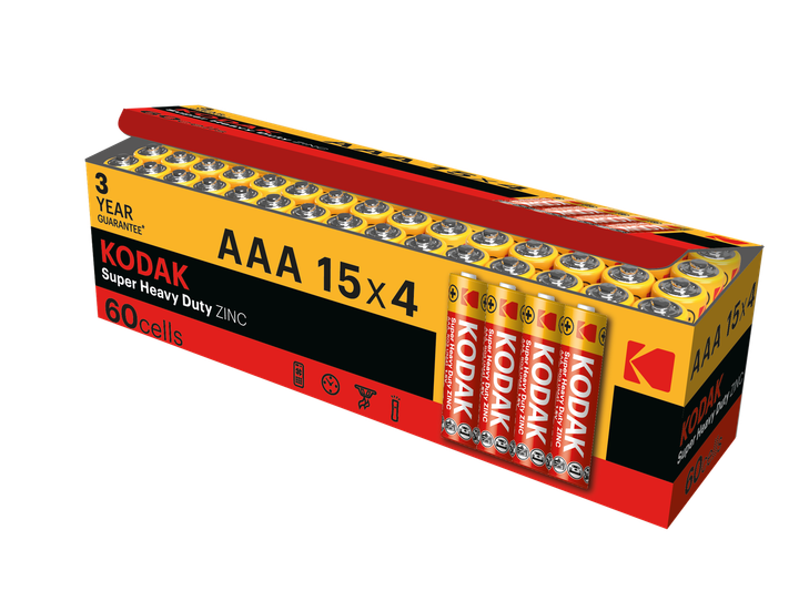 Батарейка Kodak EXTRA HEAVY DUTY R3 коробка 1x4 шт. (6409674) – фото ...