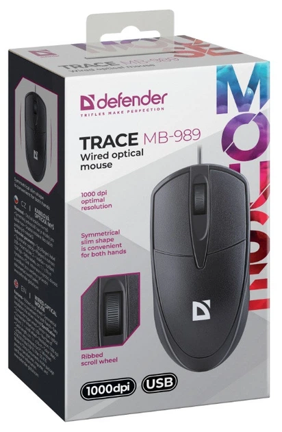 Міша Defender Trace MB-989 чорний (52989) (7153545) - зображення 3