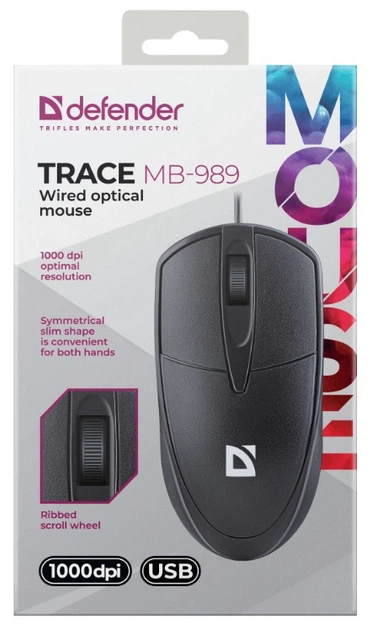 Міша Defender Trace MB-989 чорний (52989) (7153545) - зображення 4
