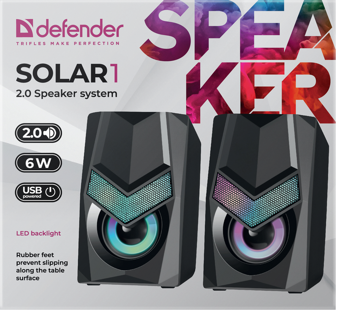 Акустика Defender 2.0 Solar 1 6Вт (65401) (6618433) - изображение 8