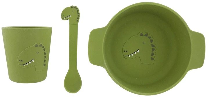 Набір посуду Trixie Містер Діно силіконовий 3 шт 96-435 (5400858964359) - зображення 2