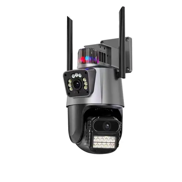 IP-камера видеонаблюдения Wi-Fi Dual Full HD 270/90 наружная двойная чёрный - изображение 2