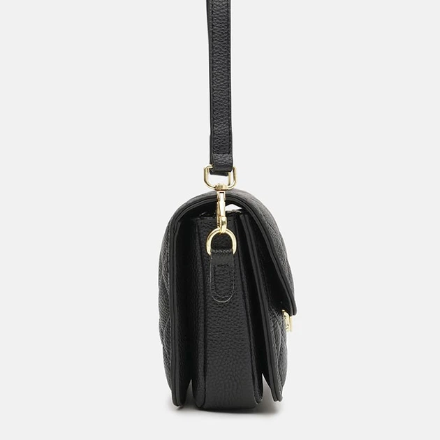 Женская кожаная сумка Borsa Leather K12202bl-black - Фото 4 Женская кожаная сумка Borsa Leather K12202bl-black - изображение 4