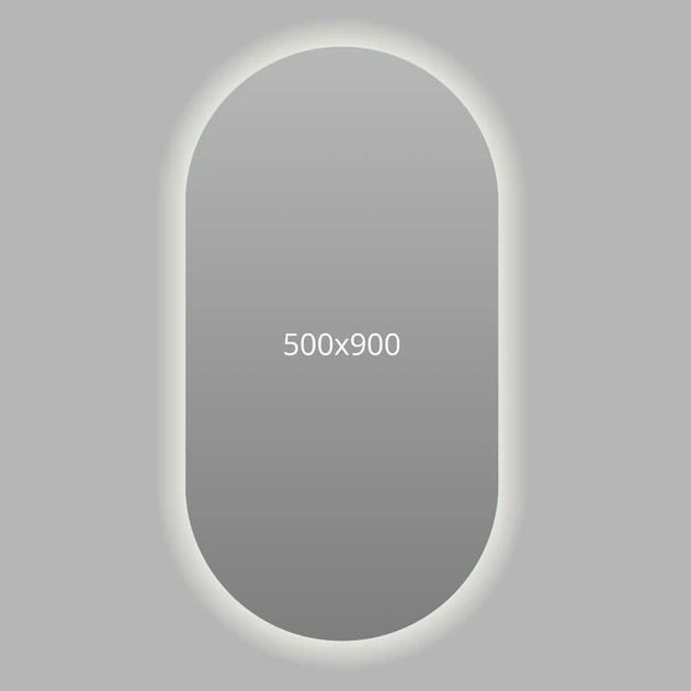 Зеркало в ванную арка с контурной подсветкой L66-ПА 500х900 мм - изображение 3