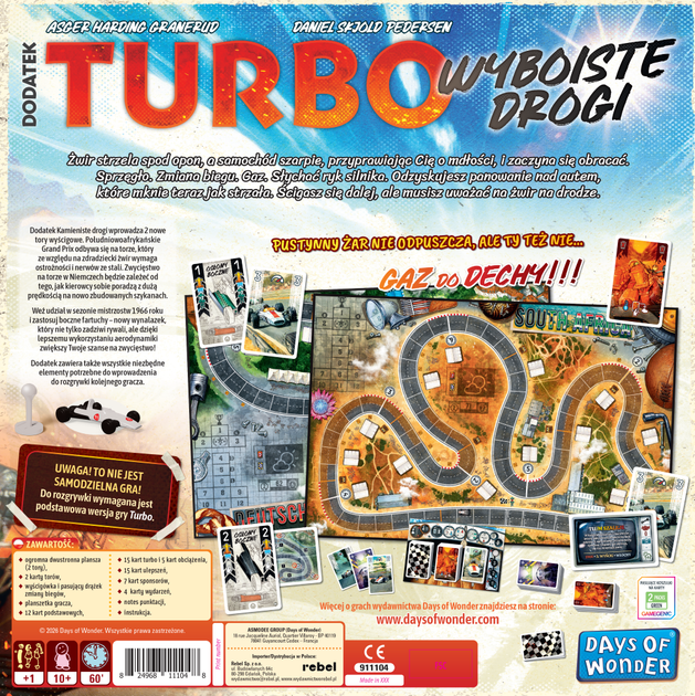 Доповнення до настільної гри Rebel Turbo: Вибоїсті дороги (824968111048) - зображення 6
