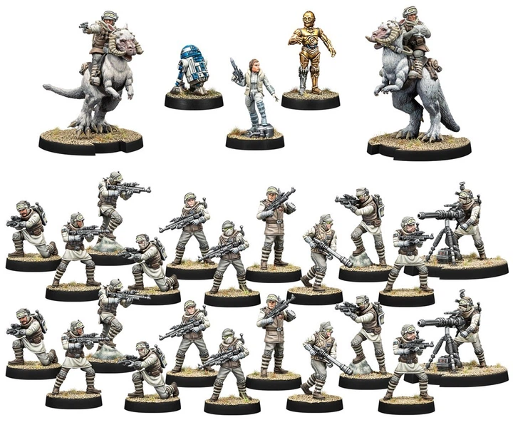 Набір фігурок для складання та розфарбовування Atomic Mass Games Star Wars Legion 2.0: Special Edition - Echo Base Defenders Army Box (841333134792) - зображення 2