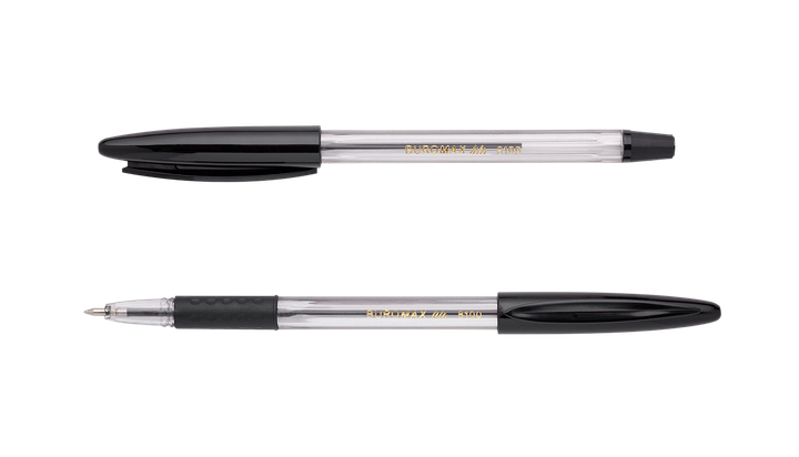 Ручка кулькова Buromax Classic Grip 0,7мм Чорна (BM.8100-02) - Фото 1 Ручка кулькова Buromax Classic Grip 0,7мм Чорна (BM.8100-02) - изображение 1
