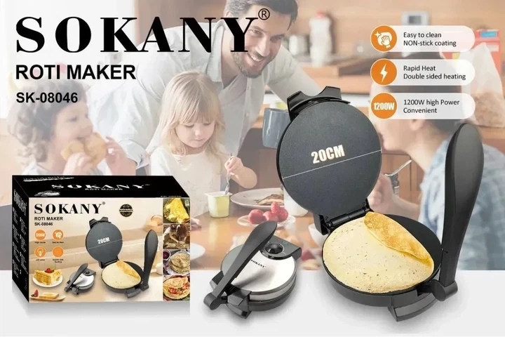 Блинница электрическая Sokany SK-08046 20 см 1200 Вт (12) - изображение 4