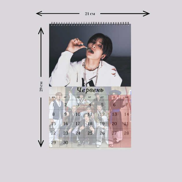 Настенный перекидной календарь 2026 Стрей Кидс Stray Kids а4 (26266) - Фото 3 Настенный перекидной календарь 2026 Стрей Кидс Stray Kids а4 (26266) - изображение 3
