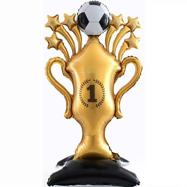 Стоячий фольгированный шар Кубок чемпиона с футбольным мячом (Champion Trophy Soccer Ball Standing Balloon) 83х150 см - изображение 6