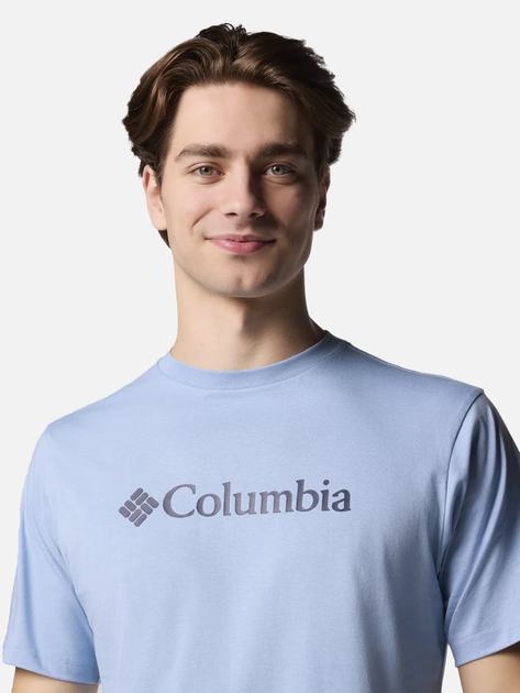 Футболка Columbia CSC Basic Logo™ Short Sleeve S (46) Блакитний 1680051CLB-431 - изображение 4
