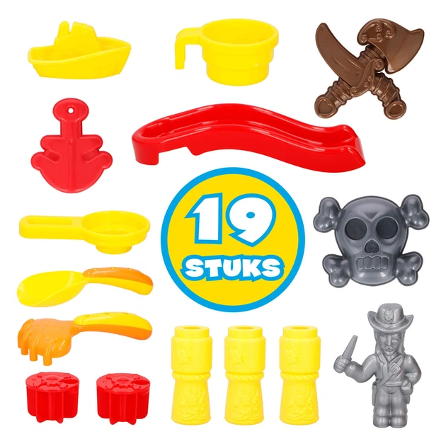 Piaskownica Eddy Toys statek piracki 45.5 x 30 x 5 cm 19 el. 1999680 (8711252048154) - obraz 6