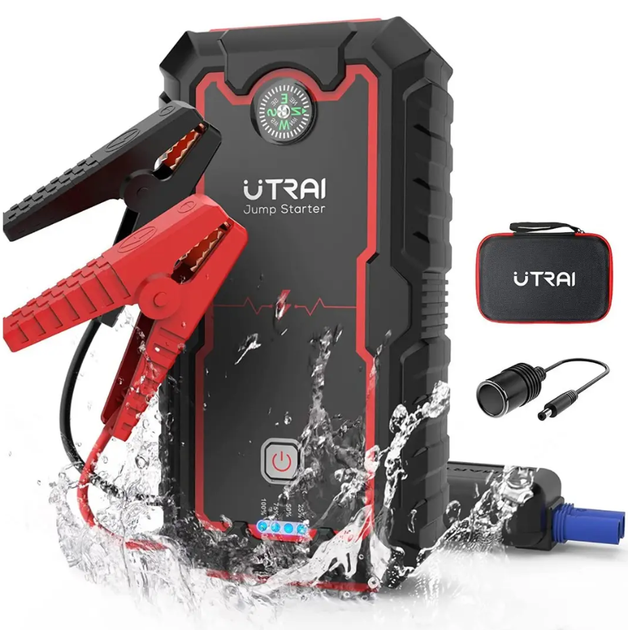 Пусковое автомобильное устройство Jump Starter 2000A 22000 mAh черный пластиковый бустер для авто и мото LS-471 - изображение 2
