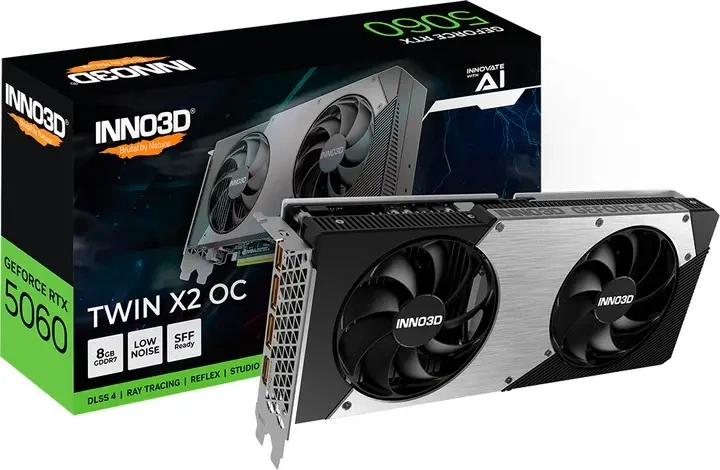 Видеокарта INNO3D GeForce RTX 5060 X2 OC (N50602-08D7X-195070N) - изображение 2