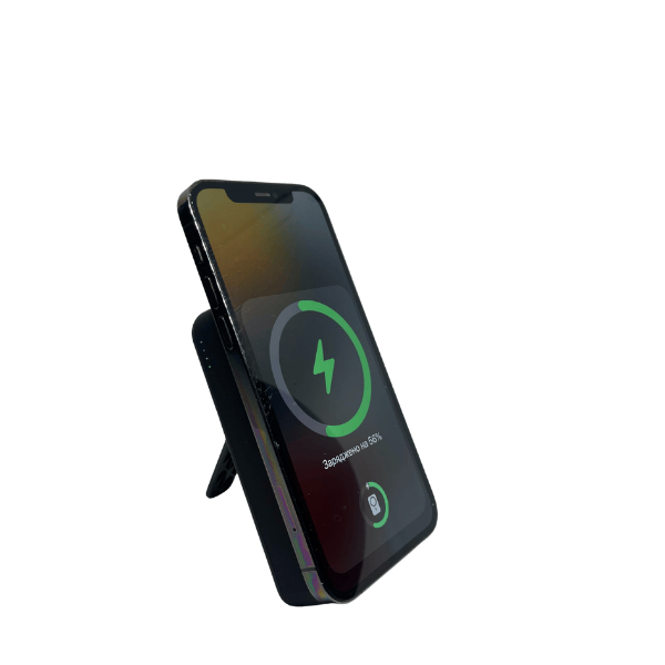 Магнітний Power Bank 20000 mAh 22.5W LX-DX132 з бездротовою зарядкою MagSafe та вбудованими кабелями чорний - изображение 6