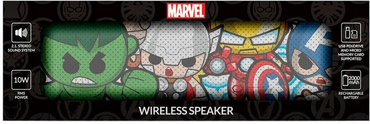 Портативна колонка ERT GROUP Marvel Avengers Wireless (8718526156544) - зображення 5