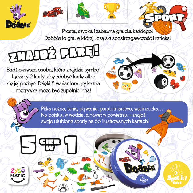 Gra planszowa Rebel Dobble Sport (3558380137566) - obraz 8