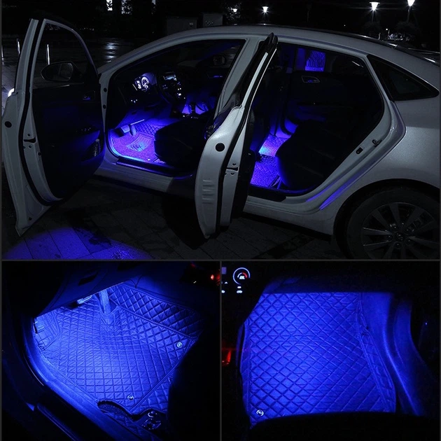 Підсвічування салону автомобіля RGB-4 Light APP Bluetooth управління з телефону, вологозахищене з контролером Android/iOS - зображення 8