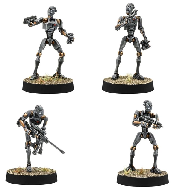 Набір фігурок для складання та розфарбовування Atomic Mass Games Star Wars: Legion 2.0 - BX-Series Droid Commandos (841333129248) - зображення 3