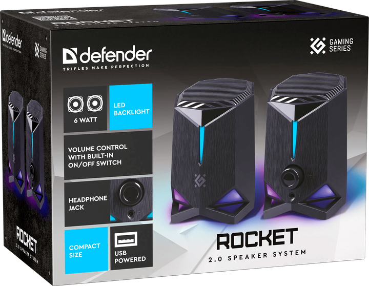 Акустика 2.0 Rocket 6Вт Defender 000343791 - изображение 7