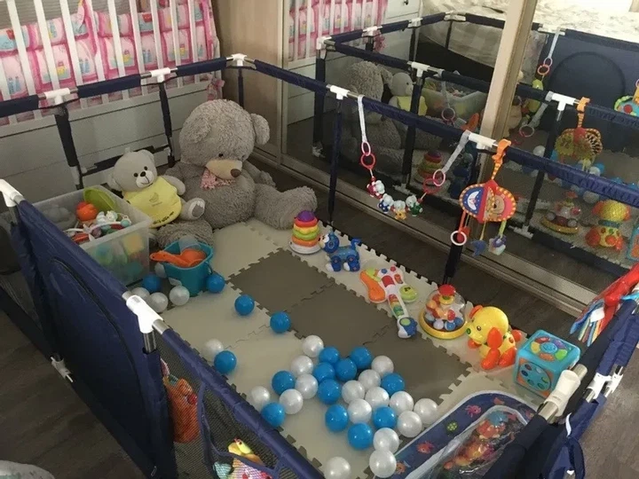 Манеж детский безопасный игровой центр 190×129×66 см - изображение 8