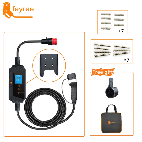 Зарядка для електромобіля Feyree 11кВт 16A Type2 Hero EV H8 APP Wi Fi - зображення 2