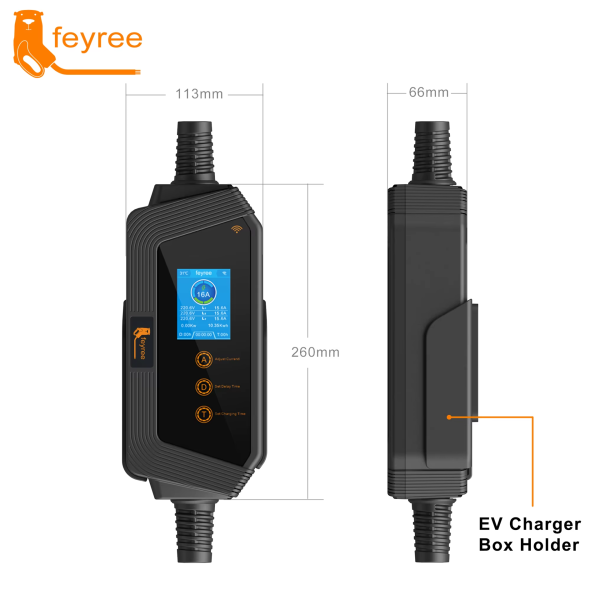 Зарядка для електромобіля Feyree 11кВт 16A Type2 Hero EV H8 APP Wi Fi - зображення 8