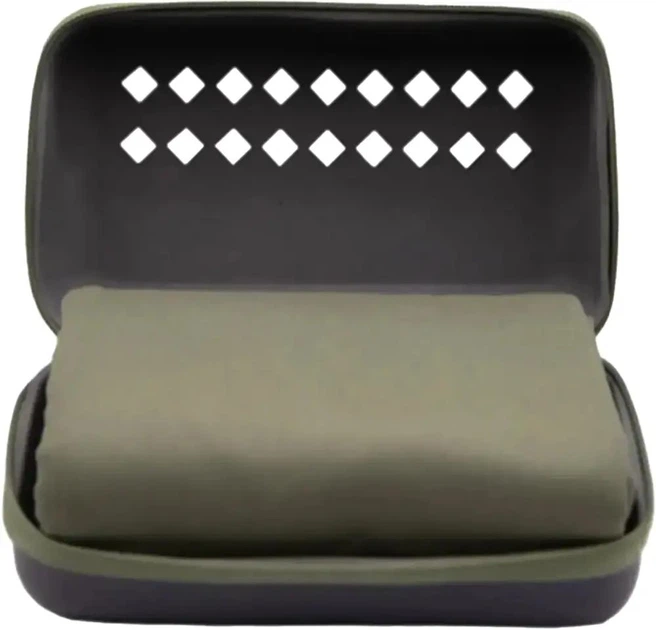 Рушник Tribe Pocket Towel микрофибра быстросохнущий с петлей и чехлом Army Green 60х120 см - изображение 8