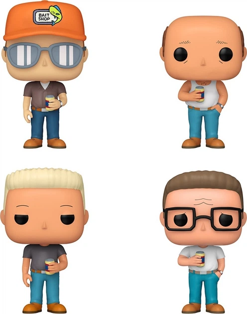 Набір фігурок Funko Pop! King of the Hill Dale Gribble, Hank Hill, Bill Dauterive & Boomhauer 4 szt 87253 (889698872539) - зображення 2