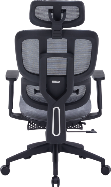 Кресло офисное OfficePro Skyline Footrest Black/Dark Gray (OC750-B-DG-DG) - Фото 4 Кресло офисное OfficePro Skyline Footrest Black/Dark Gray (OC750-B-DG-DG) - изображение 4