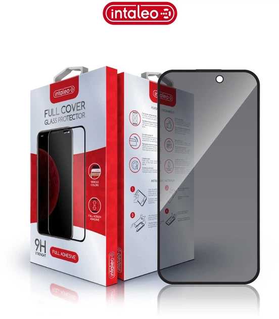 Защитное стекло антишпион Intaleo Privacy для смартфона Apple iPhone 14 Pro Black (1283126591969) - изображение 3