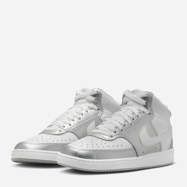 Женские кеды высокие Nike Court Vision Mid CD5436-108 38 (7US) 24 см Белый/Серебристый (197600785670) - изображение 2