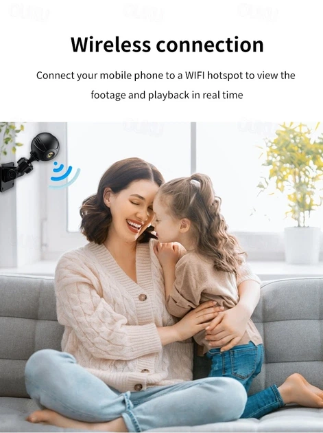 Мини Wi-Fi ip-камера HD 1080p без бренда - изображение 8