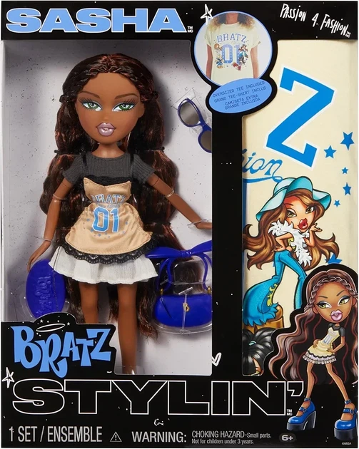 Кукла Bratz Stylin Sasha Fashion Doll Саша со стильной футболкой 544890 - Фото 2 Кукла Bratz Stylin Sasha Fashion Doll Саша со стильной футболкой 544890 - изображение 2