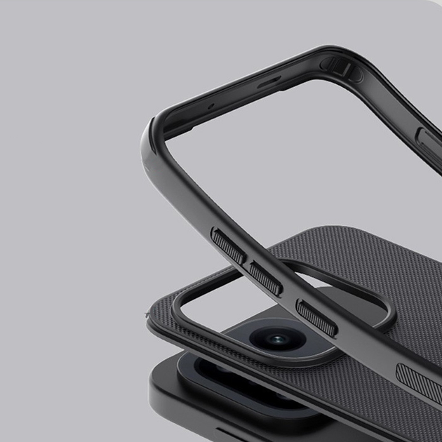 Чехол бампер Nillkin Super Frosted Shield Pro для OnePlus 15 Black - Фото 5 Чехол бампер Nillkin Super Frosted Shield Pro для OnePlus 15 Black - изображение 5