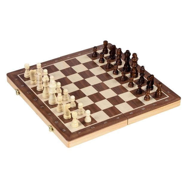 Ігровий набір Goki 2 в 1 Дерев'яний Шахи + Шашки 5220182 (4013594563147) - зображення 2