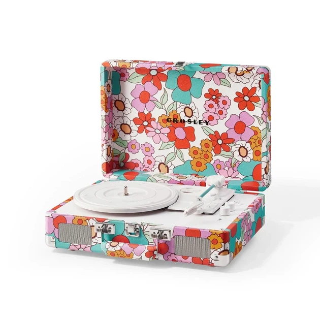 Вініловий програвач Crosley Cruiser Deluxe Groovy Floral+ у подарунок набір для чищення вінілу - Фото 4 Вініловий програвач Crosley Cruiser Deluxe Groovy Floral+ у подарунок набір для чищення вінілу - зображення 4