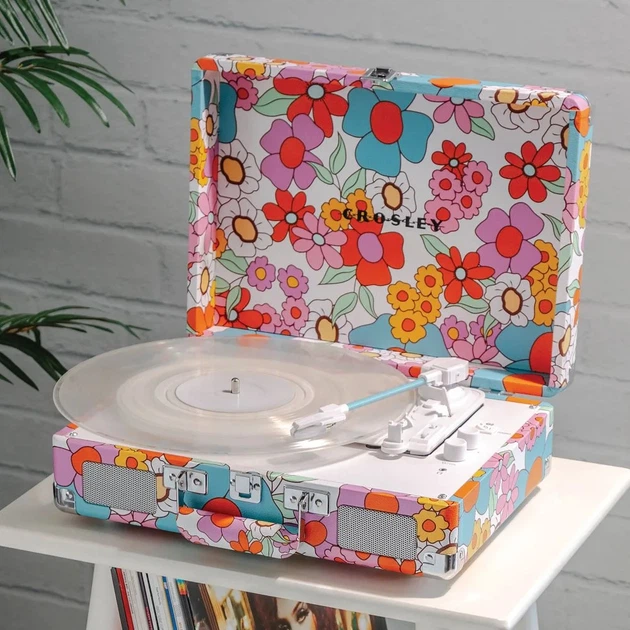 Вініловий програвач Crosley Cruiser Deluxe Groovy Floral+ у подарунок набір для чищення вінілу - Фото 9 Вініловий програвач Crosley Cruiser Deluxe Groovy Floral+ у подарунок набір для чищення вінілу - зображення 9