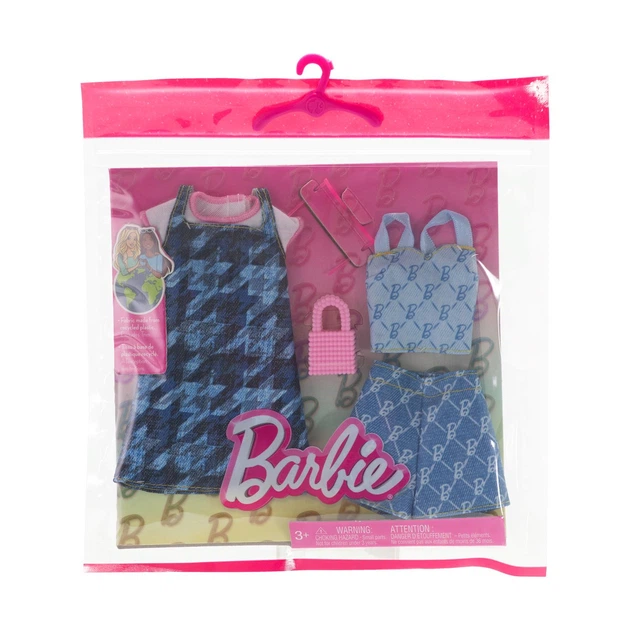 Одяг для ляльки Mattel Barbie Одяг з аксесуарами 2 комплекти (HRH45)(194735176953) - зображення 2